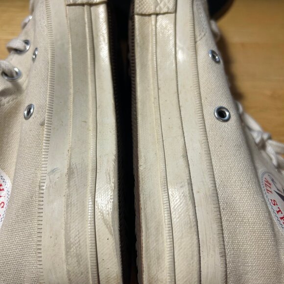 Womens Converse Chuck Taylor Commes des Garcons White Red All Star Sneakers W/8 - Picture 12 of 12